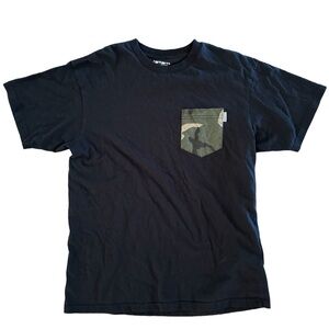 Carhartt WIP black camo pocket T-shirt